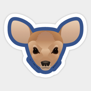 White Tailed Deer Fawn Sticker